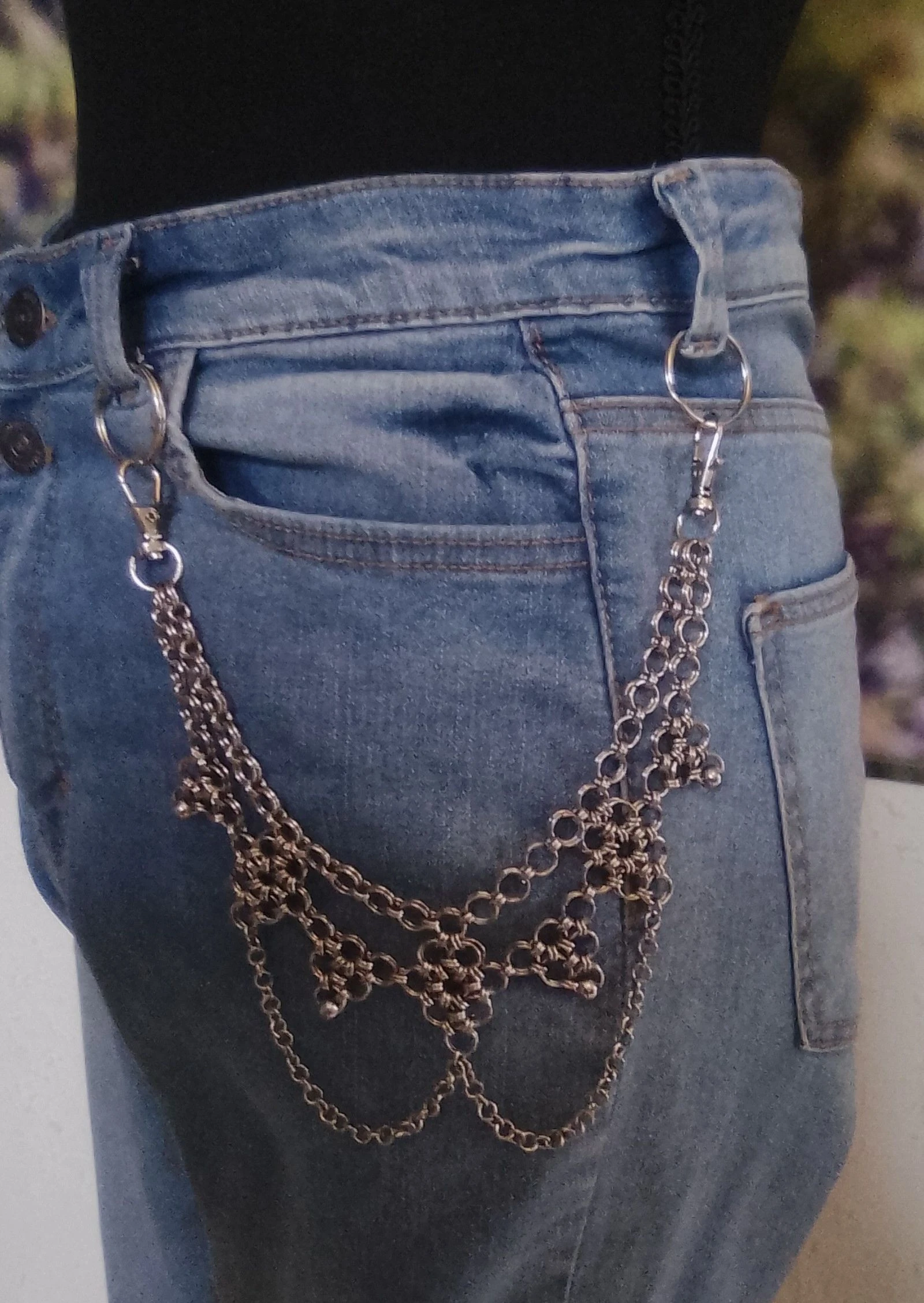 1 Bijou de pantalon et/ou de sac chainmail japonais